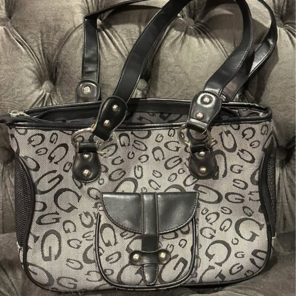 Pet Carrier - Imitation Guess - Like New